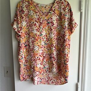 First Love Multicolor Floral Blouse